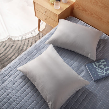 Kasentex Smooth Silky Cool Satin Touch Breathable Pillowcases Set with Zipper Enclosure