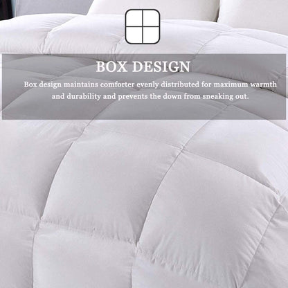 Kasentex Ultra Soft All Season Warm Winter Heavy Weights Down Comforter Duvet Insert, White