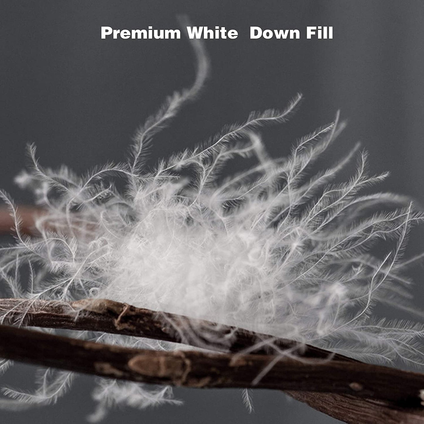 Organic Cotton White Down Feather Bed Pillows