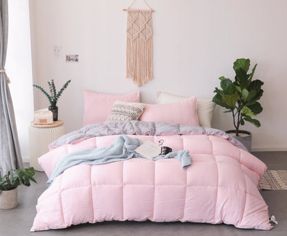 Kasentex Cozy Soft Luxury Down Alternative Comforter Set - Reversible & Machine Washable - Kasentex