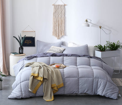 Kasentex Cozy Soft Luxury Down Alternative Comforter Set - Reversible & Machine Washable - Kasentex