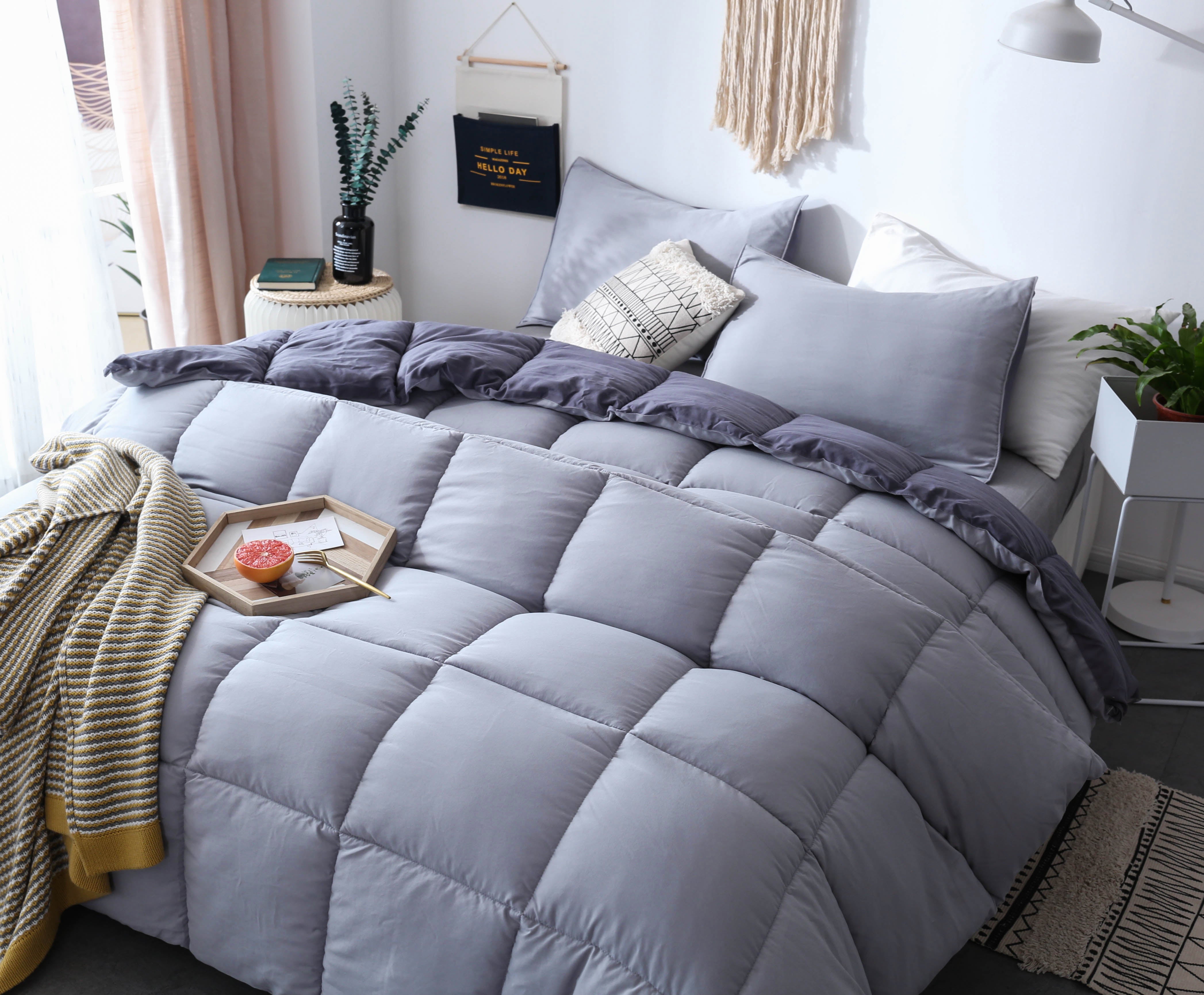Cozy Soft Reversible Luxury Down Alternative Comforter Set Great