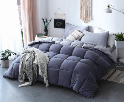 Kasentex Cozy Soft Luxury Down Alternative Comforter Set - Reversible & Machine Washable - Kasentex