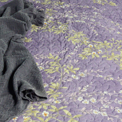 Kasentex Vintage Floral Country Chic Ultra Soft Quilt Set, Room Decor, Graduation Gifts
