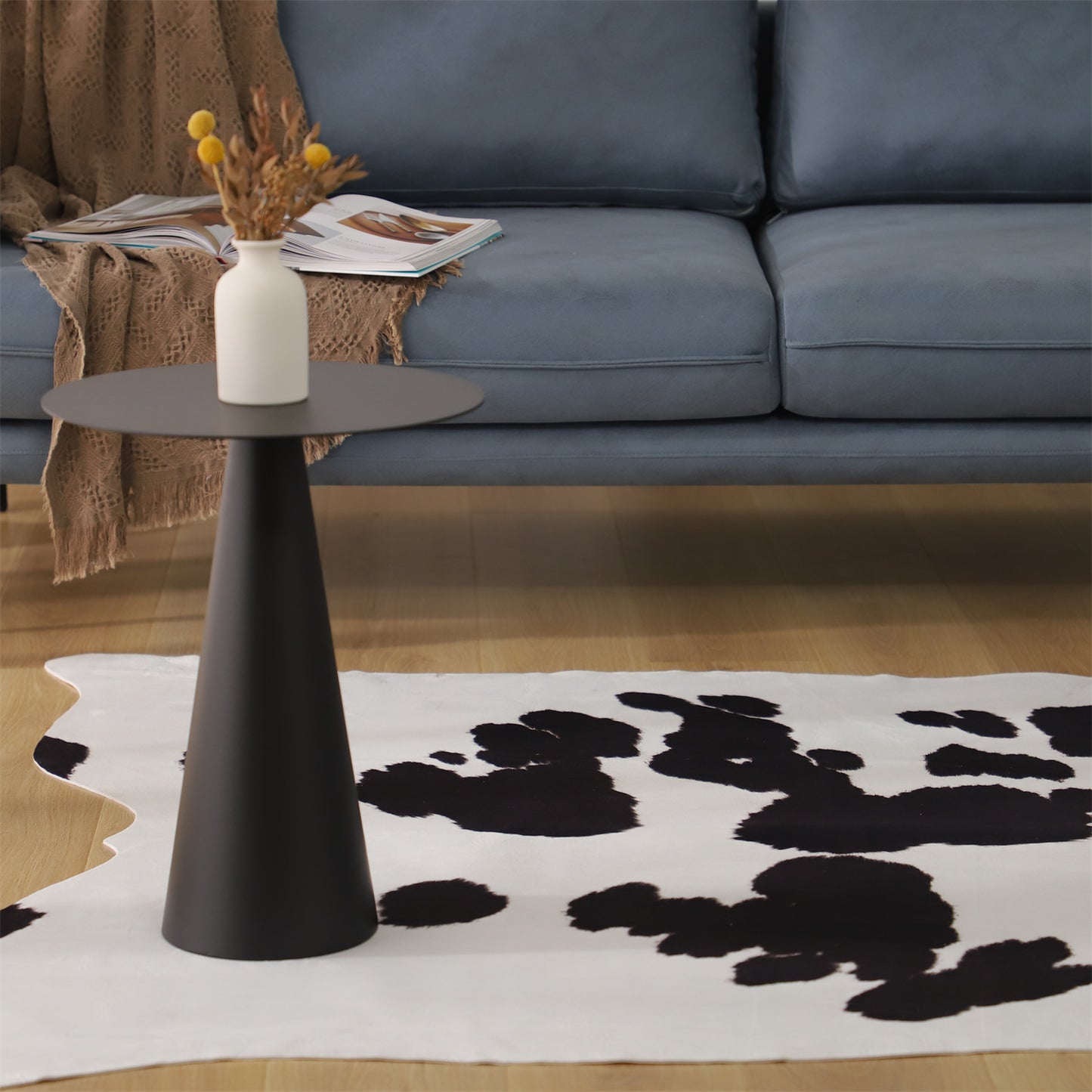 KASENTEX Animal Print Area Rug, Country Western Rugs, Cute Animal Printed Carpet Floor Mat for Bedroom Living Room Home Decor
