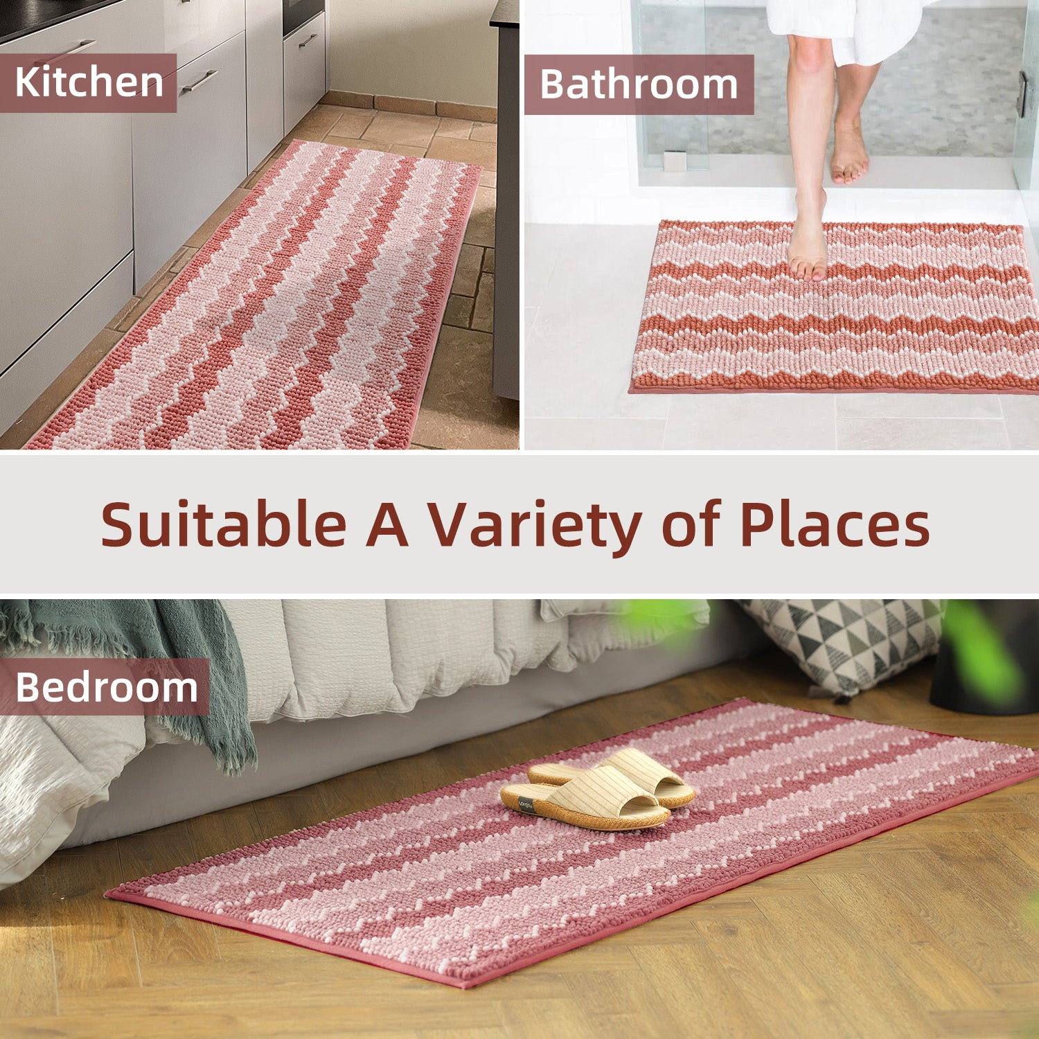 Absorbent Bathroom Floor Mat, Luxury Mat Bathroom