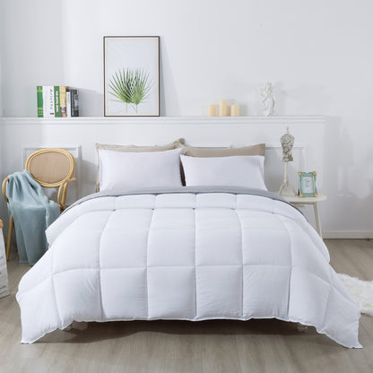Kasentex Spring All Season Cozy 2-Tone Reversible Ultra Soft Comforter Set, Twin, Queen, King, Room Decor, Graduation Gifts, Mom Gift