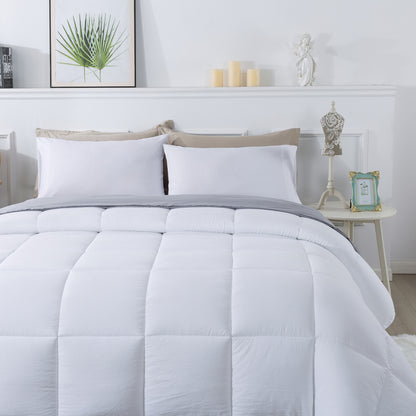 Kasentex Spring All Season Cozy 2-Tone Reversible Ultra Soft Comforter Set, Twin, Queen, King, Room Decor, Graduation Gifts, Mom Gift