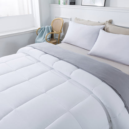 Kasentex Spring All Season Cozy 2-Tone Reversible Ultra Soft Comforter Set, Twin, Queen, King, Room Decor, Graduation Gifts, Mom Gift