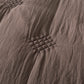 Kasentex Ultra Soft Diamond Stitch Design Quilt Set, Brown or Dark Grey