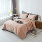 Rose Quilted Comforter Set with Ruffled Trim Edge