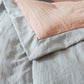 Rose Quilted Comforter Set with Ruffled Trim Edge