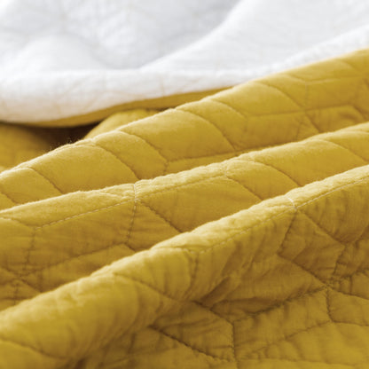 Kasentex Ultra Soft Coastal Design Bedspread Set, Green or Yellow, Room Decor, Graduation Gifts