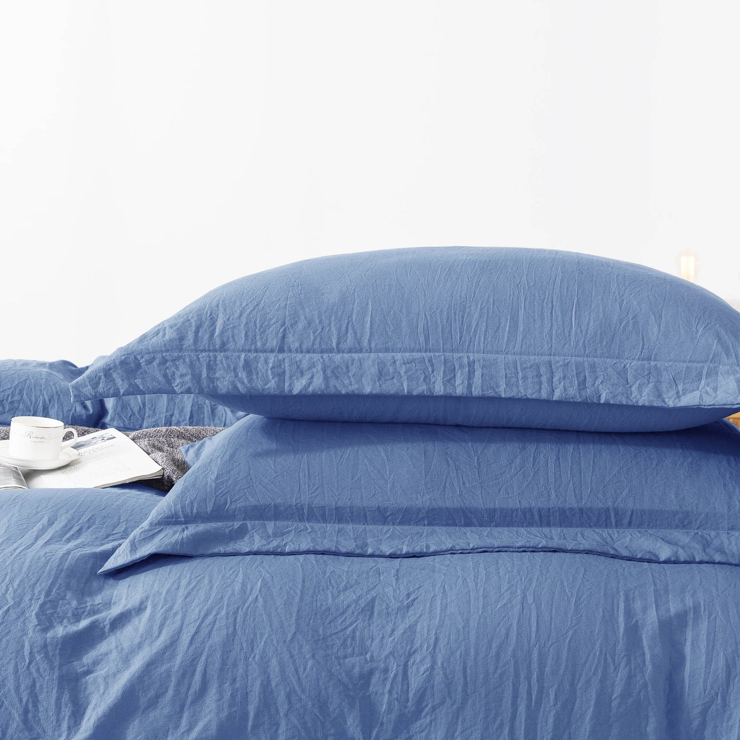 Kasentex Ultra Soft All Season Zipper Closure Duvet Cover Set, Cloud White