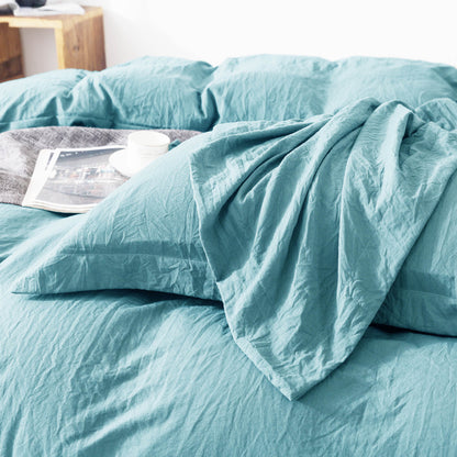 Kasentex Ultra Soft All Season Zipper Closure Duvet Cover Set, Cloud White, Room Decor, Graduation Gifts