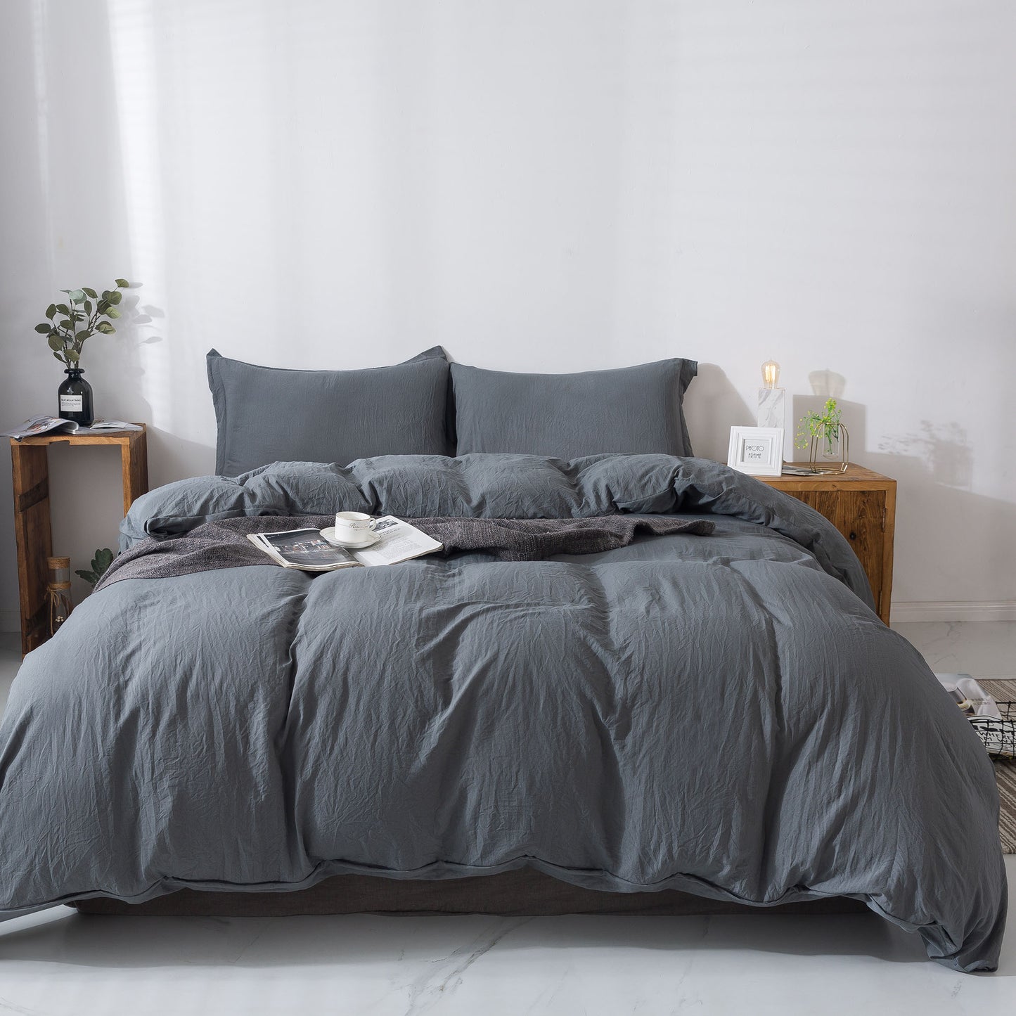 Zipper Closure Duvet Cover Set