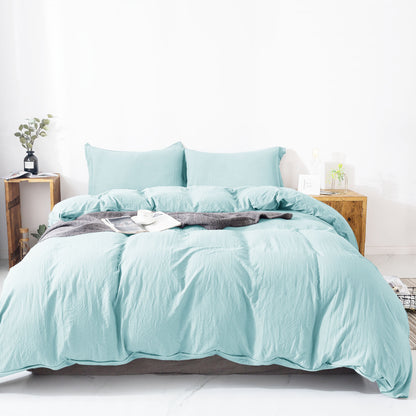 Kasentex Ultra Soft All Season Zipper Closure Duvet Cover Set, Cloud White, Room Decor, Graduation Gifts