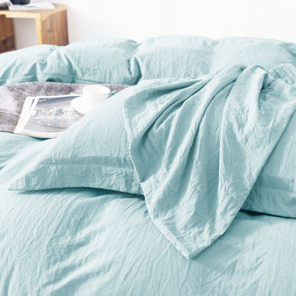 Kasentex Ultra Soft All Season Zipper Closure Duvet Cover Set, Cloud White, Room Decor, Graduation Gifts
