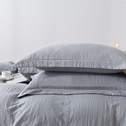 Kasentex Ultra Soft All Season Zipper Closure Duvet Cover Set, Cloud White, Room Decor, Graduation Gifts