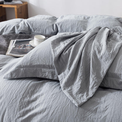 Kasentex Ultra Soft All Season Zipper Closure Duvet Cover Set, Cloud White, Room Decor, Graduation Gifts