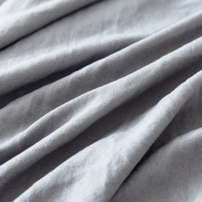 Kasentex Ultra Soft All Season Zipper Closure Duvet Cover Set, Cloud White, Room Decor, Graduation Gifts
