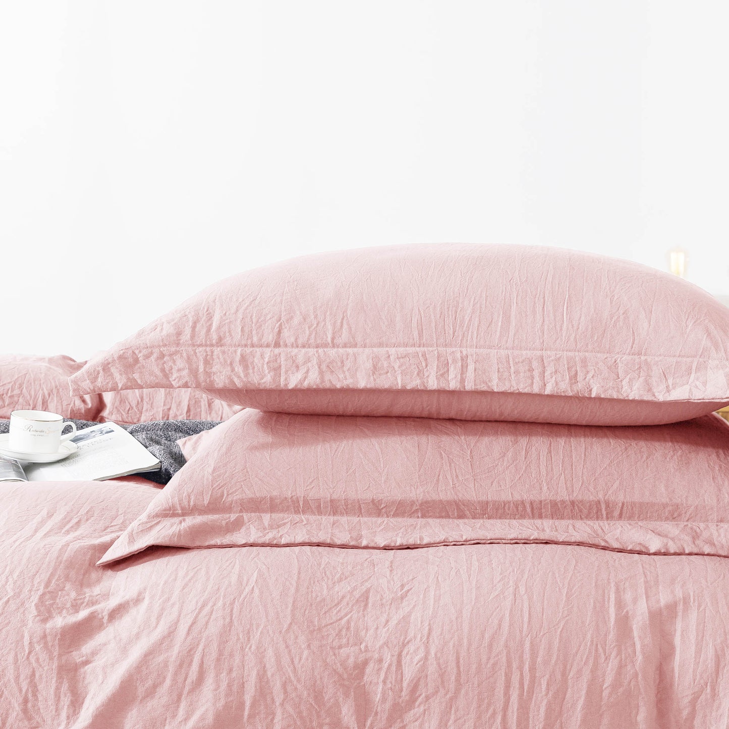 Kasentex Ultra Soft All Season Zipper Closure Duvet Cover Set, Cloud White