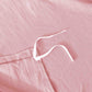 Kasentex Ultra Soft Corner Ties Duvet Cover Set with Shams, Baby Pink, Twin, Queen, King
