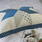 Diamond Motif Blue/Ivory Quilt Pillow Sham
