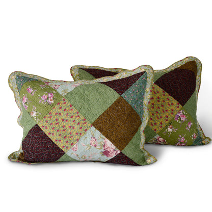 Floral Paisley Boho Quilt Pillow Sham