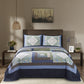 Boho Quilt with Decorative Print Patchwork
