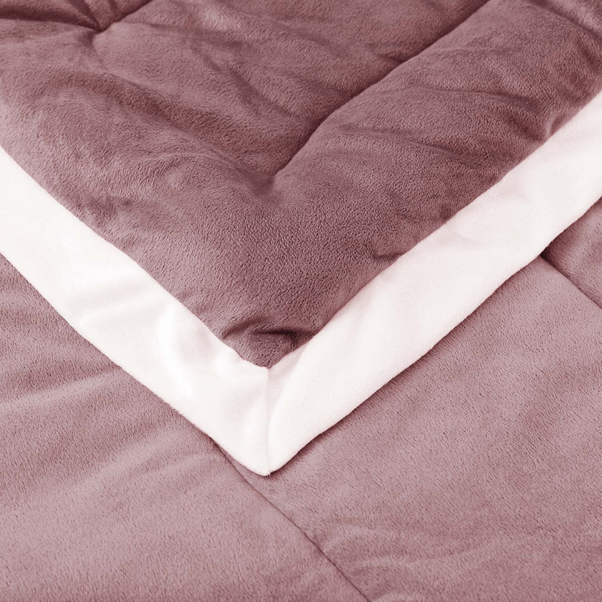 Kasentex Luxury Plush Microfiber Down Alternative Comforter Set With Unique Stripe Design - Kasentex