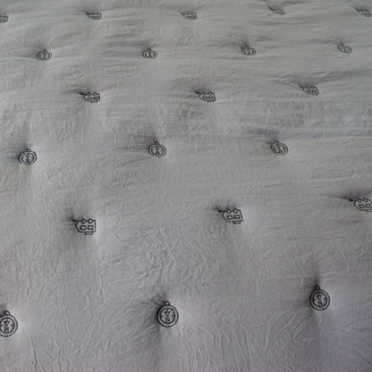Kasentex All Season Ultra Soft Stitched Quilt Set, Blue or Camel or Grey, Room Decor, Graduation Gifts