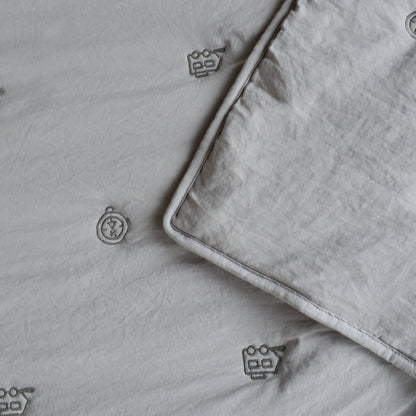 Kasentex All Season Ultra Soft Stitched Quilt Set, Blue or Camel or Grey, Room Decor, Graduation Gifts