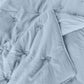 Kasentex All Season Ultra Soft Stitched Quilt Set, Blue or Camel or Grey