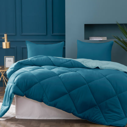 Multi Color 2-Tone Reversible Comforter Set
