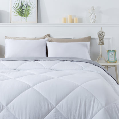 Kasentex Ultra Soft 2-Tone Reversible Comforter Set, Multi Colors, Room Decor, Graduation Gifts, Mom Gift