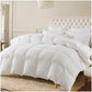 Kasentex Ultra Soft Green Piped Edge Warm Winter Heavy Weights Down Comforter, White