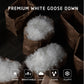 Kasentex Black Piped Edge Ultra Soft Warm Winter Heavy Weights Down Comforter, White