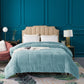 soft sherpa comforter warm kasentex ugg fluffy plush best bedding blue