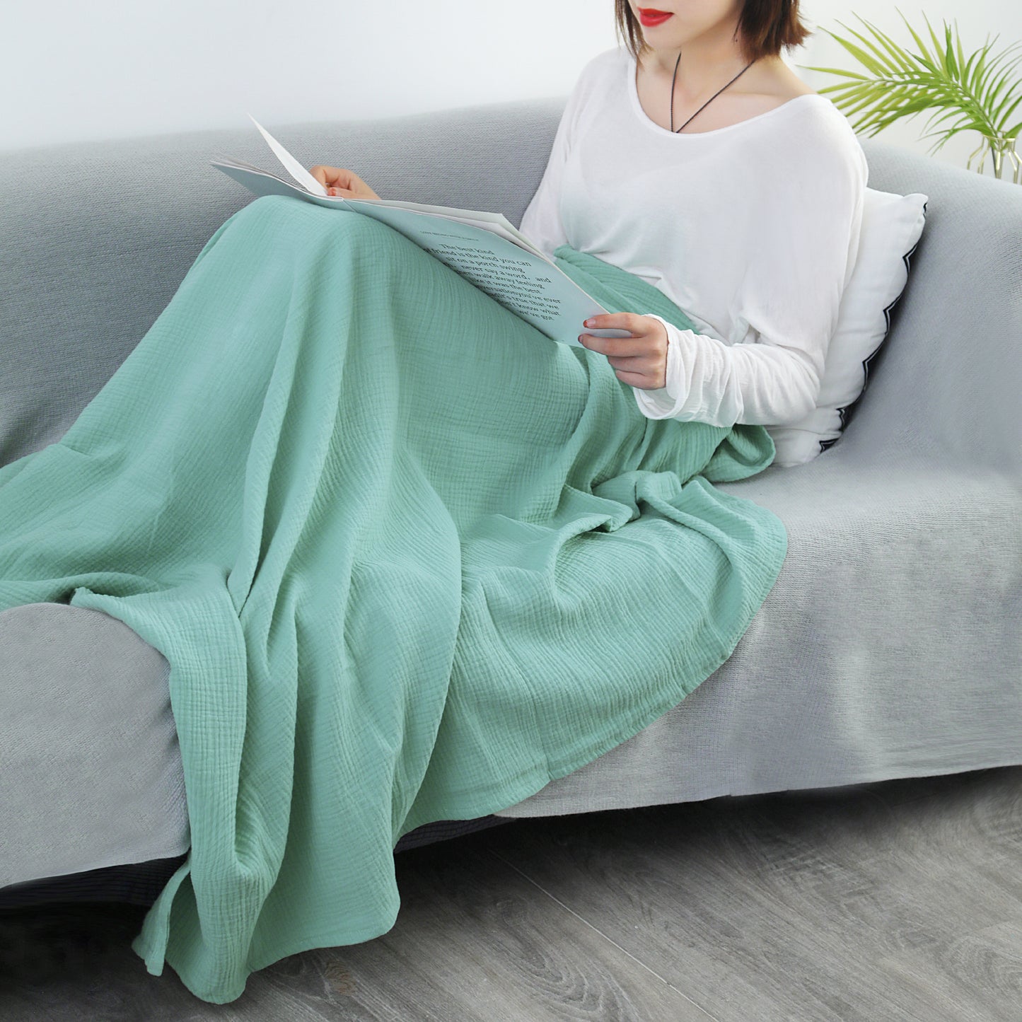 kasentex 100% Cotton Throw Blankets