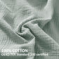 Kasentex 100% Cotton Soft Lightweight Summer Blanket, Turquoise or Sage