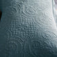 Stone-Washed Floral Embroidery Decorative Throw Pillow