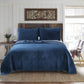 Stone Washed Quilt Set With Pillow Shams