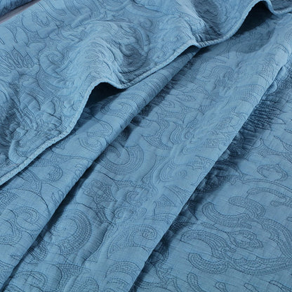 Kasentex Ultra Soft Stone-Washed Floral Design Quilt Set
