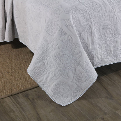 Kasentex Ultra Soft Stone-Washed Floral Design Quilt Set