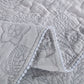 Kasentex Ultra Soft Stone-Washed Floral Design Quilt Set