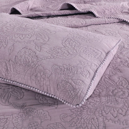 Kasentex Ultra Soft Stone-Washed Floral Design Quilt Set