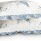 Blue Patchwork Embroidery Pillow Sham Set
