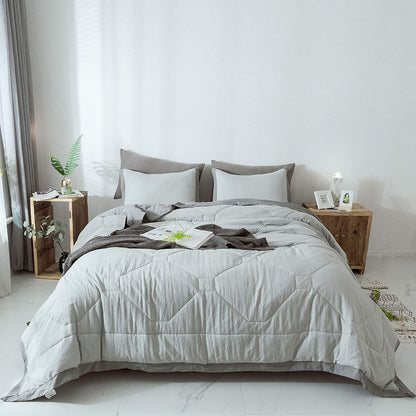 Kasentex Ultra Soft Quilted Comforter Set with Ruffled Trim Edge, Peach Rose, Room Decor, Graduation Gifts