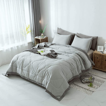 Kasentex Ultra Soft Quilted Comforter Set with Ruffled Trim Edge, Room Decor, Graduation Gifts
